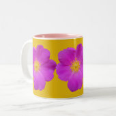 Wilde Rose 2 Zweifarbige Tasse (Vorderseite Links)