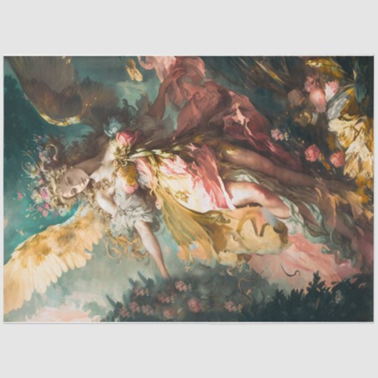 Wilde Rose Angel Seidenpapier (Vorderseite)