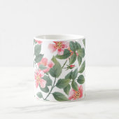 Wilde Rose Aquarellblume Nahtlos Kaffeetasse (Mittel)