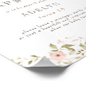 Wilde Rose Baby Erstgeburtenzeit Kapselunterschrif Poster (Ecke)