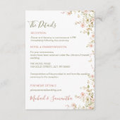 Wilde Rose Begleitkarte (Vorderseite)