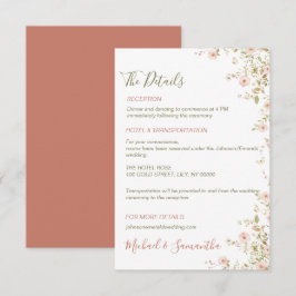 Wilde Rose Begleitkarte