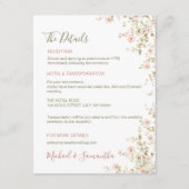 Wilde Rose Begleitkarte (Vorderseite)