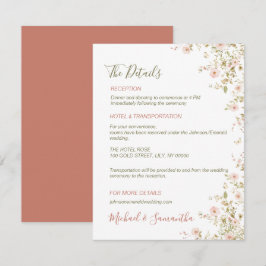 Wilde Rose Begleitkarte