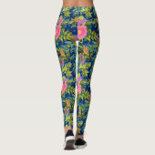 Wilde Rose, blauer Hintergrund, wilde Rose, Rose,  Leggings (Rückseite)
