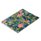 Wilde Rose, blauer Hintergrund, wilde Rose, Rose, Notizblock (Linke Seite)