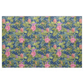 Wilde Rose, blauer Hintergrund, wilde Rose, Rose, Stoff (Fat Quarter (45,7 x 55,9 cm))