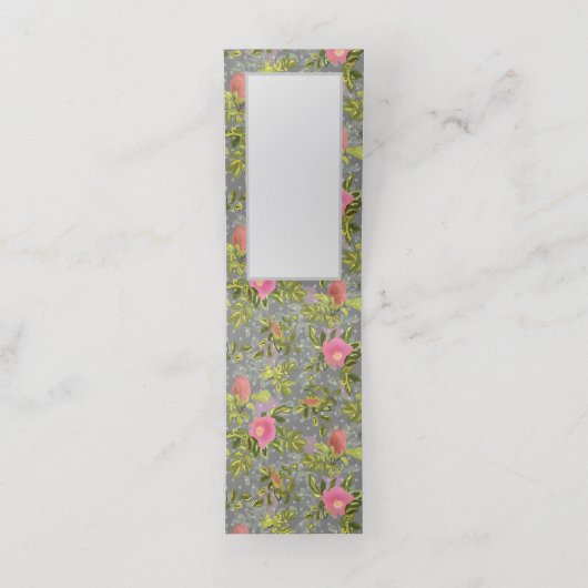 Wilde Rose, blauer Hintergrund, wilde Rose, Rose, Treuekarte (Innenseite Aufgefaltet)