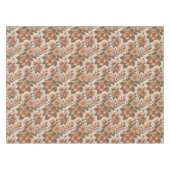 Wilde Rose blüht in erdigen Terrakotta-Tönen  Tischdecke (Vorderseite (Horizontal))