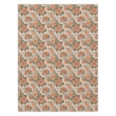 Wilde Rose blüht in erdigen Terrakotta-Tönen  Tischdecke (Vorderseite)