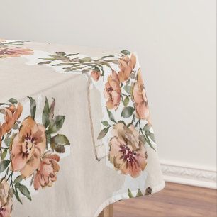Wilde Rose blüht Tischdecke