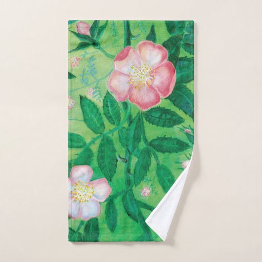 Wilde Rose Blume Badhandtuch Set (Handtuch)