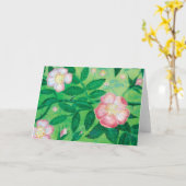 Wilde Rose Blume Geburtstag Karte (Gelbe Blume)