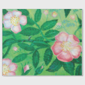 Wilde Rose Blume Geschenkpapier (Flach)