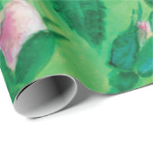 Wilde Rose Blume Geschenkpapier (Rolleneckpunkt)