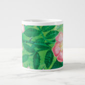 Wilde Rose Blume Jumbo-Tasse (Vorderseite)
