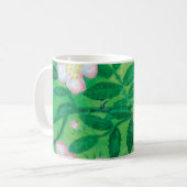 Wilde Rose Blume Kaffeetasse (Vorderseite Links)