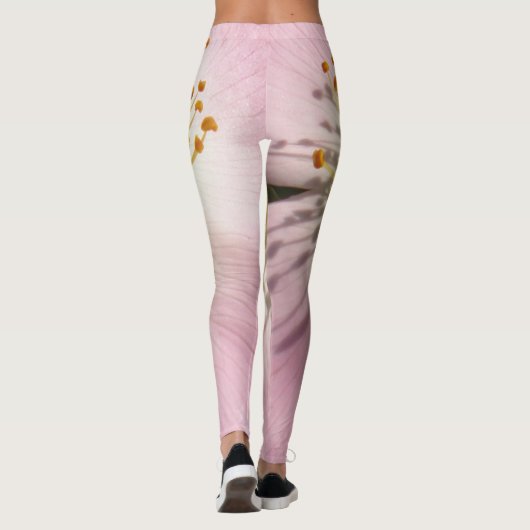 Wilde Rose Blume Leggings (Rückseite)
