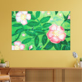 Wilde Rose Blume Leinwanddruck (Insitu (Wohnzimmer))
