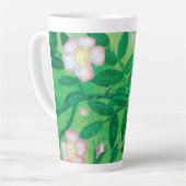 Wilde Rose Blume Milchtasse (Linke Ecke)