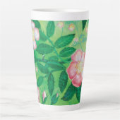 Wilde Rose Blume Milchtasse (Vorderseite)