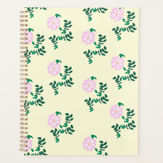 Wilde Rose Blume Planer (Vorderseite)