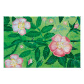 Wilde Rose Blume Poster (Vorderseite)