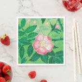 Wilde Rose Blume Serviette (Beispiel)