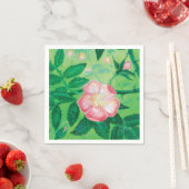 Wilde Rose Blume Servietten (Beispiel)