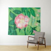 Wilde Rose Blume Wandteppich (Beispiel (Horizontal))