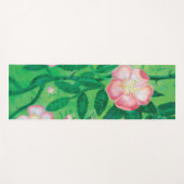 Wilde Rose Blume Yogamatte (Vorderseite (Horizontal))