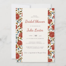 Wilde Rose Blumenblättriger Garten Affair Brautpar