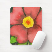 "Wilde Rose" Blumenmousepad Mousepad (Mit Mouse)
