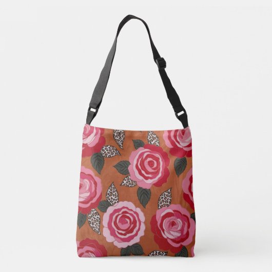 Wilde Rose Crossbody Tasche (Rückseite)