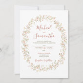 Wilde Rose Einladung (Vorderseite)