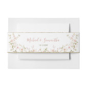 Wilde Rose Einladungsbanderole (Vorderseite Beispiel)