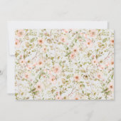 Wilde Rose Erstes Geburtstag Foto Danke Karte (Rückseite)