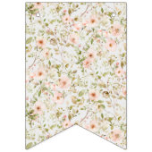 Wilde Rose Erstes GeburtstagsFoto Wimpelkette (Erste Fahne)