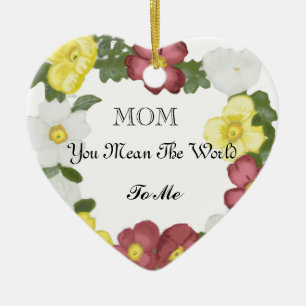 Wilde Rose Essbare Muttertagsfeier Keramik Ornamen Keramik Ornament