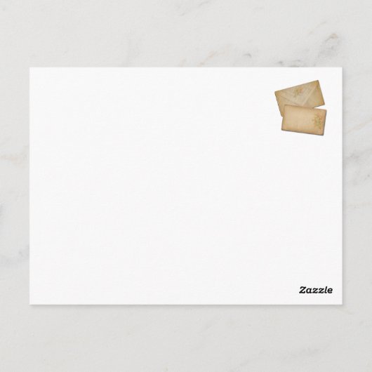 Wilde Rose Fairy Card Postkarte (Rückseite)