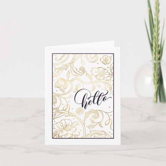 Wilde Rose Faltkarte Dankeskarte (Vorderseite)