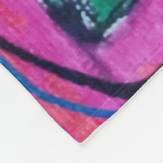 Wilde Rose Fleecedecke (Ecke)