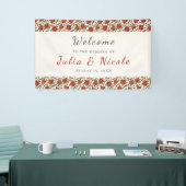 Wilde Rose Floral Petals Garden Affair Wedding Banner (Messeveranstaltung)