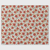 Wilde Rose Floral Petals Garden Affair Wedding Geschenkpapier (Flach)