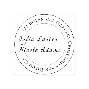 Wilde Rose Floral Petals Garden Affair Wedding Gummistempel