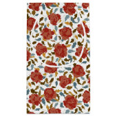 Wilde Rose Floral Petals Garden Affair Wedding Kleine Geschenktüte (Rückseite)