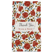 Wilde Rose Floral Petals Garden Affair Wedding Kleine Geschenktüte (Vorderseite)