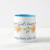 Wilde Rose für Gärtner-Wecker-Tasse Tasse (Zentrum)