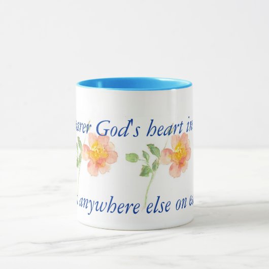 Wilde Rose für Gärtner-Wecker-Tasse Tasse (Zentrum)