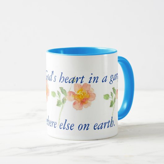 Wilde Rose für Gärtner-Wecker-Tasse Tasse (VorderseiteRechts)